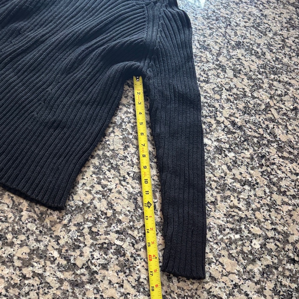 Valerie Stevens Sports Black Ribbed Mock Neck Sweater Vintage - Picture 12 of 16